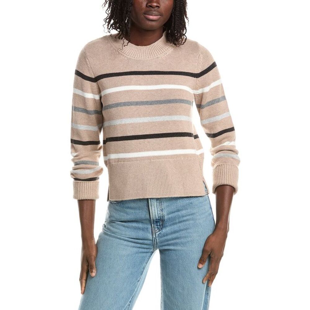 &Isla Womens Ember Stripe Sweater, Brown